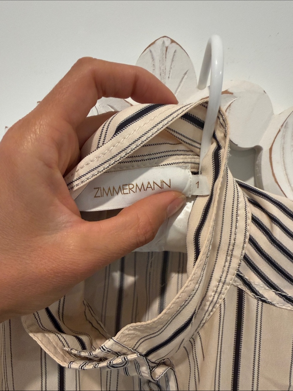 Zimmerman stripe high neck sleeveless summer top - Picture 3 of 6
